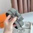 Hermes H Touareg Reversible Belt 32MM in Grey Clemence Leather