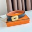 Hermes Neo Reversible Belt 32MM in Gold Clemence Leather