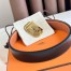 Hermes Neo Reversible Belt 32MM in Gold Clemence Leather