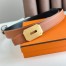 Hermes Neo Reversible Belt 32MM in Gold Clemence Leather