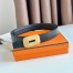 Hermes Neo Reversible Belt 32MM in Black Clemence Leather