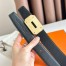 Hermes Neo Reversible Belt 32MM in Black Clemence Leather