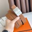 Hermes Typo Reversible Belt 32MM in Gold Epsom Calfskin