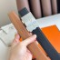 Hermes Typo Reversible Belt 32MM in Gold Epsom Calfskin