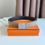Hermes Typo Reversible Belt 32MM in Grey Epsom Calfskin