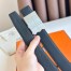 Hermes Typo Reversible Belt 32MM in Black Epsom Calfskin