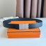 Hermes Typo Reversible Belt 32MM in Black Epsom Calfskin