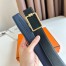 Hermes Tube H Reversible Belt 38MM in Blue Clemence Leather