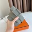 Hermes Tube H Reversible Belt 38MM in Grey Clemence Leather