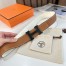 Hermes H Reversible 38MM Belt with matte Buckle in White and Gold Epsom Leather