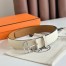 Hermes Romain 35MM Belt in Craie Clemence Leather
