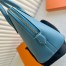 Hermes Bolide 1923 Mini Handmade Bag Blue Jean Evercolor Calfskin