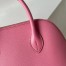 Hermes Bolide 1923 25 Handmade Bag in Rose Sakura Epsom Calfskin
