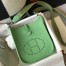 Hermes Mini Evelyne 16 Amazone Bag in Vert Cypres Clemence Leather