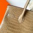 Hermes Birkin 30 Handmade Bag in Biscuit Crocodile Porosus Shiny Skin