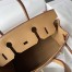 Hermes Birkin 30 Retourne Handmade Bag In Biscuit Swift Leather 