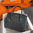 Hermes Birkin 30 en Desordre Bag in Black Swift and Clemence Leather 
