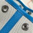 Hermes Neo Garden Party 23 Bag in Canvas and Blue Negonda Calfskin