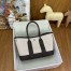 Hermes Neo Garden Party 23 Bag in Canvas and Ebene Negonda Calfskin