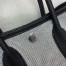 Hermes Neo Garden Party 23 Bag in Canvas and Black Negonda Calfskin