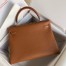 Hermes Kelly Retourne 32cm Handmade Bag In Gold Clemence Leather