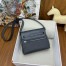 Hermes Herbag Zip 20 Bag in Canvas and Ardoise Hunter Calfskin