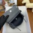 Hermes Herbag Zip 20 Bag in Canvas and Ardoise Hunter Calfskin