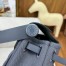 Hermes Herbag Zip 20 Bag in Canvas and Ardoise Hunter Calfskin