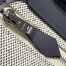 Hermes Herbag Zip 20 Bag in Canvas and Ardoise Hunter Calfskin