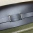 Hermes Herbag Zip 20 Bag in Green Canvas and Black Hunter Calfskin