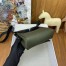 Hermes Herbag Zip 20 Bag in Green Canvas and Black Hunter Calfskin