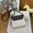 Hermes Herbag Zip 20 Bag in Canvas and Ebene Hunter Calfskin
