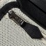 Hermes Herbag Zip 20 Bag in Grey Canvas and Black Hunter Calfskin