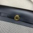 Hermes Herbag Zip 20 Bag in Grey Canvas and Black Hunter Calfskin
