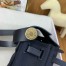Hermes Herbag Zip 20 Bag in Black Canvas and Black Hunter Calfskin