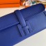 Hermes Jige Elan 29 Clutch Bag In Blue Electric Epsom Leather