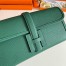 Hermes Jige Elan 29 Clutch Bag In Malachite Epsom Leather