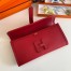 Hermes Jige Elan 29 Clutch Bag In Red Epsom Leather