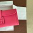 Hermes Jige Elan 29 Clutch Bag In Rose Lipstick Epsom Leather