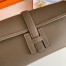 Hermes Jige Elan 29 Clutch Bag In Taupe Epsom Leather