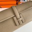 Hermes Jige Elan 29 Clutch Bag In Gris Tourterelle Epsom Leather