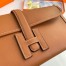 Hermes Jige Elan 29 Clutch Bag In Gold Swift Calfskin