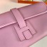 Hermes Jige Elan 29 Clutch Bag In Mauve Sylvestre Swift Calfskin