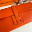 Hermes Jige Elan 29 Clutch Bag In Orange Swift Calfskin