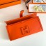 Hermes Jige Elan 29 Clutch Bag In Orange Swift Calfskin