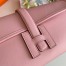 Hermes Jige Elan 29 Clutch Bag In Pink Swift Calfskin