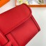 Hermes Jige Elan 29 Clutch Bag In Red Swift Calfskin