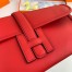 Hermes Jige Elan 29 Clutch Bag In Red Swift Calfskin
