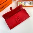Hermes Jige Elan 29 Clutch Bag In Red Swift Calfskin