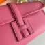 Hermes Jige Elan 29 Clutch Bag In Rose Lipstick Swift Calfskin